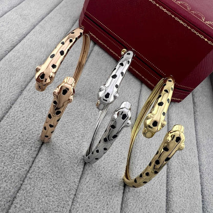 [Amore Jewelry]PANTHERE DOUBLE HEADED OPEN BRACELET