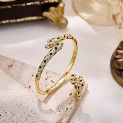 [Amore Jewelry]PANTHERE DOUBLE HEADED FULL DIAMOND  RING