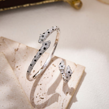 [Amore Jewelry]PANTHERE DOUBLE HEADED FULL DIAMOND  RING
