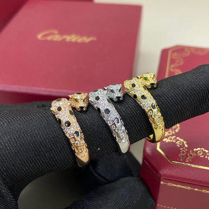 [Amore Jewelry]PANTHERE DOUBLE HEADED FULL DIAMOND  RING