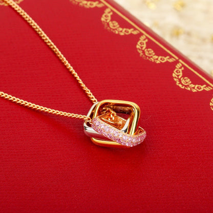 [Amore Jewelry]TRINITY CUSHION NECKLACE COLLECTION