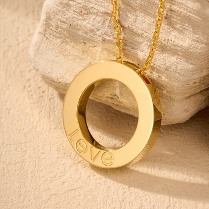 [Amore Jewelry]LOVE NECKLACE 16MM  FULL DIAMOND