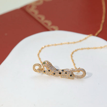 [Amore Jewelry]PANTHERE PAVED DIAMOND NECKLACE