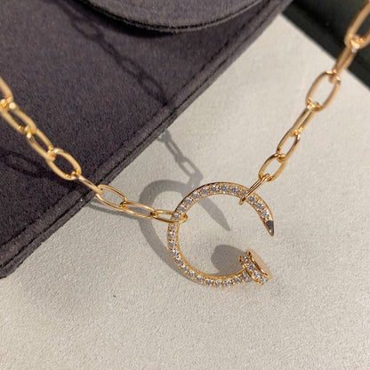 [Amore Jewelry]JUSTE NECKLACE FULL DIAMONDS