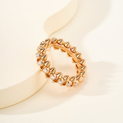 [Amore Jewelry]CLASH 6.8MM DIAMOND MEDIUM RING