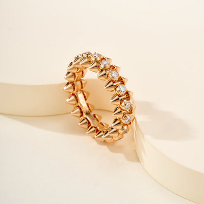 [Amore Jewelry]CLASH 6.8MM DIAMOND MEDIUM RING