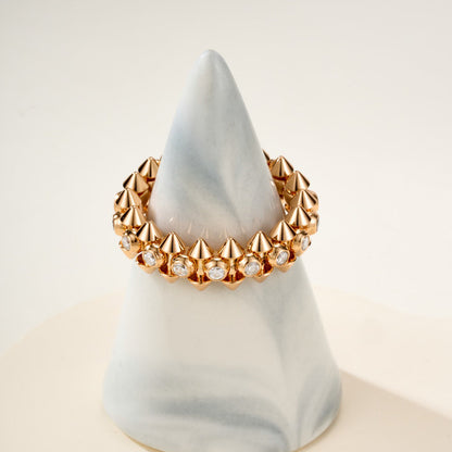 [Amore Jewelry]CLASH 6.8MM DIAMOND MEDIUM RING
