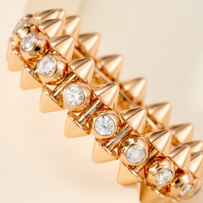 [Amore Jewelry]CLASH 6.8MM DIAMOND MEDIUM RING