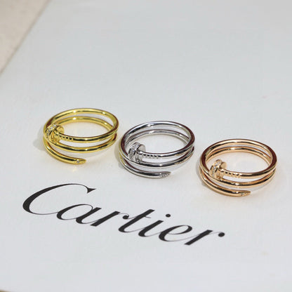 [Amore Jewelry]JUSTE RING 4.8MM HALF DIAMOND