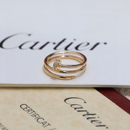 [Amore Jewelry]JUSTE RING 4.8MM HALF DIAMOND