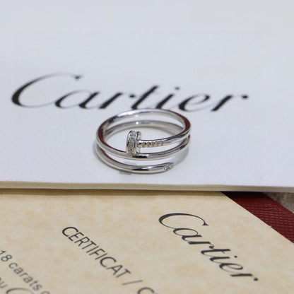 [Amore Jewelry]JUSTE RING 4.8MM HALF DIAMOND