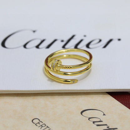 [Amore Jewelry]JUSTE RING 4.8MM HALF DIAMOND