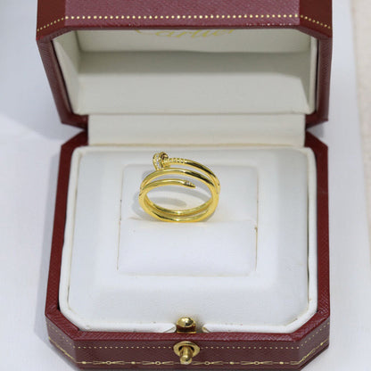 [Amore Jewelry]JUSTE RING 4.8MM HALF DIAMOND