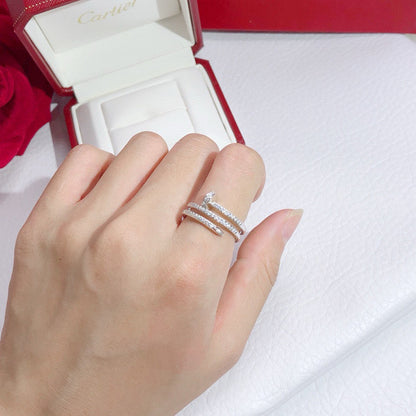 [Amore Jewelry]JUSTE RING 4.8MM FULL DIAMOND