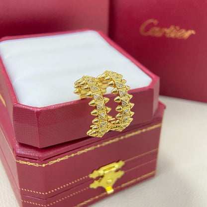 [Amore Jewelry]CLASH 6.4MM FULL DIAMOND SMALL EARRINGS