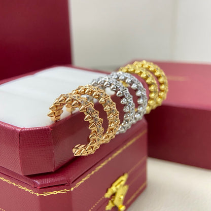 [Amore Jewelry]CLASH 6.4MM FULL DIAMOND SMALL EARRINGS