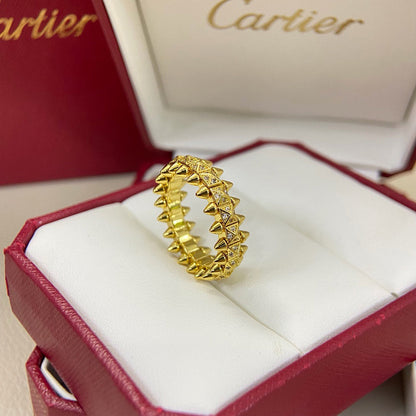 [Amore Jewelry]CLASH 6.4MM SMALL FULL DIAMOND RING