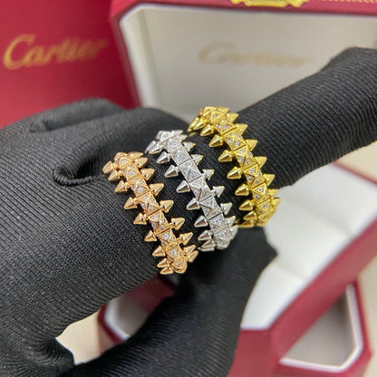 [Amore Jewelry]CLASH 6.4MM SMALL FULL DIAMOND RING