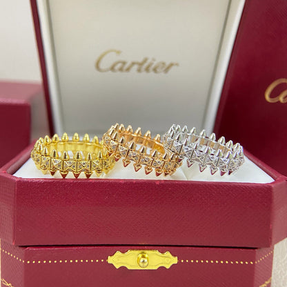 [Amore Jewelry]CLASH 6.4MM SMALL FULL DIAMOND RING