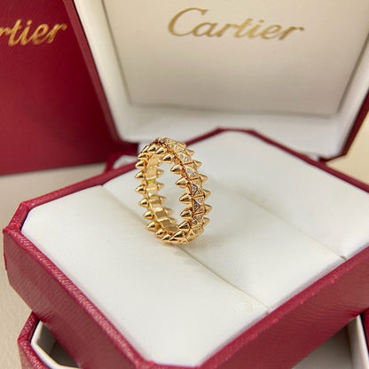 [Amore Jewelry]CLASH 6.4MM SMALL FULL DIAMOND RING