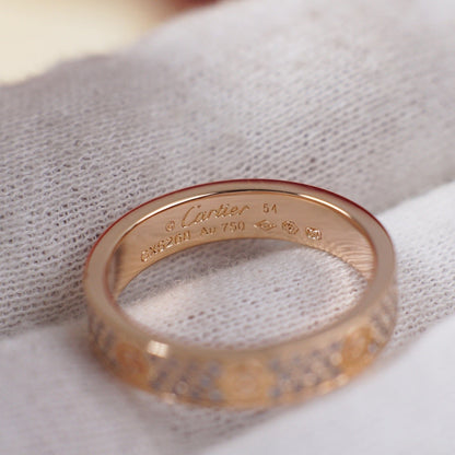 [Amore Jewelry]LOVE RING 4.0MM DIAMOND PAVED