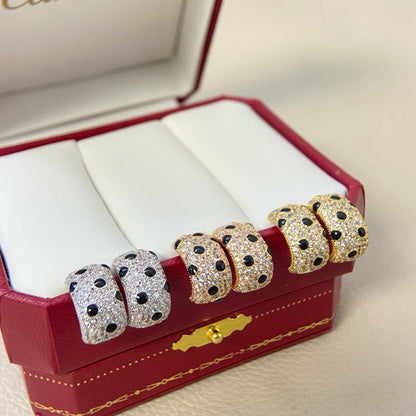 [Amore Jewelry]PANTHERE MINI FULL DIAMOND EARRINGS