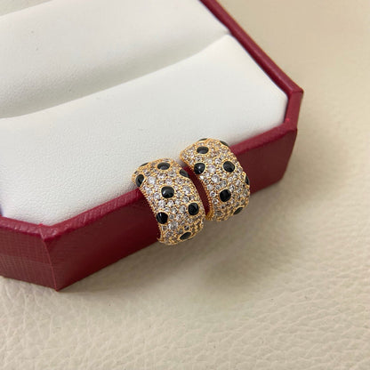 [Amore Jewelry]PANTHERE MINI FULL DIAMOND EARRINGS