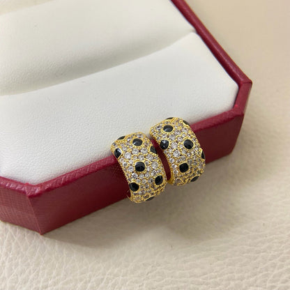 [Amore Jewelry]PANTHERE MINI FULL DIAMOND EARRINGS
