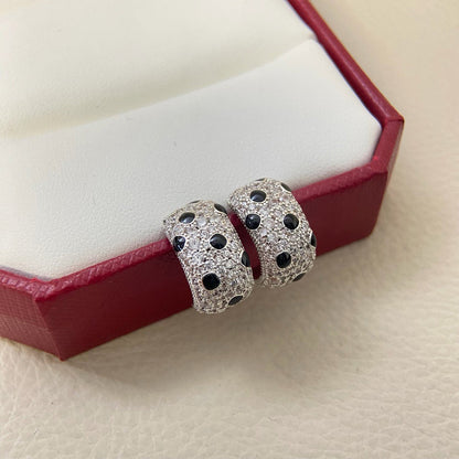 [Amore Jewelry]PANTHERE MINI FULL DIAMOND EARRINGS