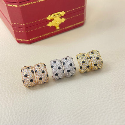 [Amore Jewelry]PANTHERE MINI FULL DIAMOND EARRINGS