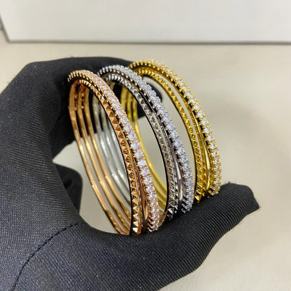 [Amore Jewelry]ETINCELLE HALF-PAVED DIAMOND BRACELET
