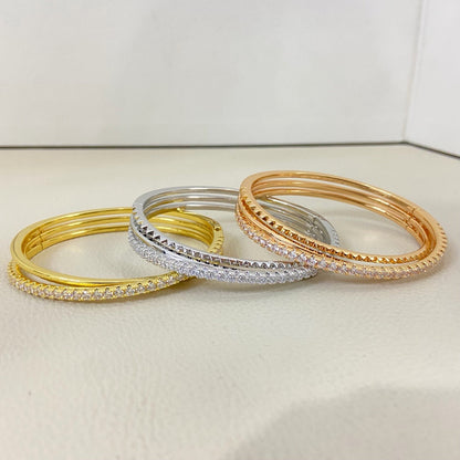 [Amore Jewelry]ETINCELLE HALF-PAVED DIAMOND BRACELET