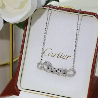 [Amore Jewelry]PANTHERE PAVED DIAMOND NECKLACE