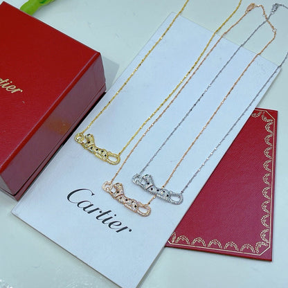 [Amore Jewelry]PANTHERE PAVED DIAMOND NECKLACE
