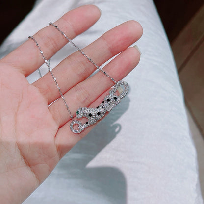 [Amore Jewelry]PANTHERE PAVED DIAMOND NECKLACE