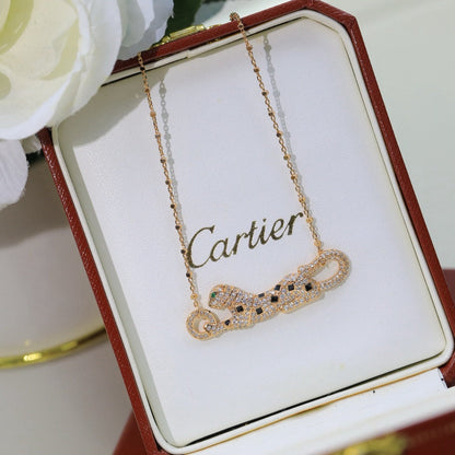 [Amore Jewelry]PANTHERE PAVED DIAMOND NECKLACE