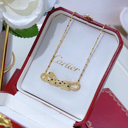 [Amore Jewelry]PANTHERE PAVED DIAMOND NECKLACE