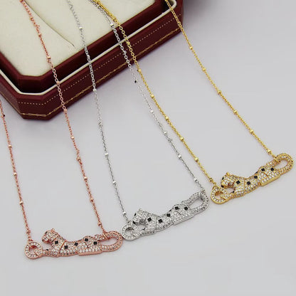 [Amore Jewelry]PANTHERE PAVED DIAMOND NECKLACE