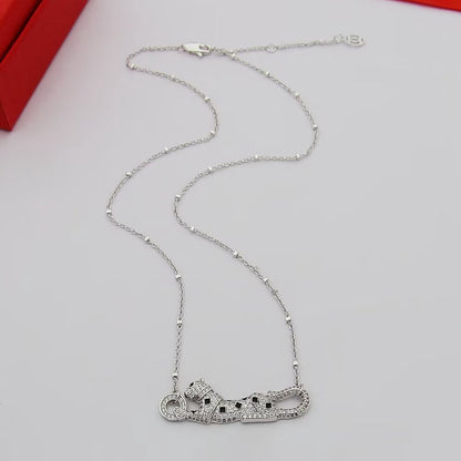 [Amore Jewelry]PANTHERE PAVED DIAMOND NECKLACE