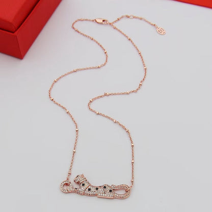 [Amore Jewelry]PANTHERE PAVED DIAMOND NECKLACE