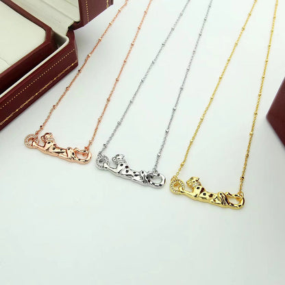 [Amore Jewelry]PANTHERE FULL DIAMOND NECKLACE