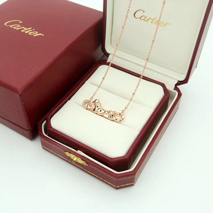 [Amore Jewelry]PANTHERE FULL DIAMOND NECKLACE