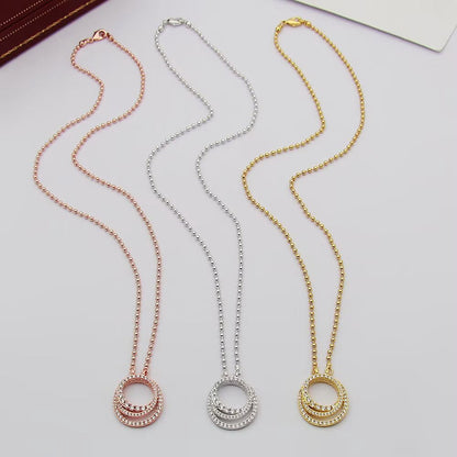 [Amore Jewelry]ETINCELLE  FULL DIAMOND NECKLACE