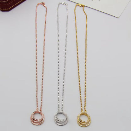 [Amore Jewelry]ETINCELLE  FULL DIAMOND NECKLACE