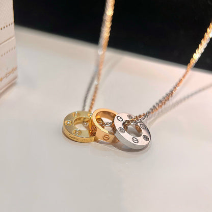 [Amore Jewelry]LOVE 6 DIAMOND PENDANT NECKLACE