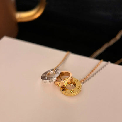 [Amore Jewelry]LOVE 6 DIAMOND PENDANT NECKLACE