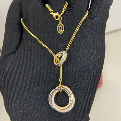 [Amore Jewelry]TRINITY DIAMONDS NECKLACE