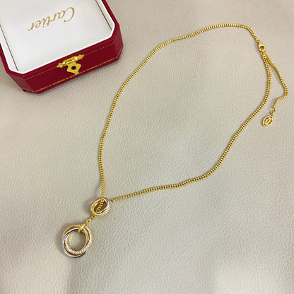[Amore Jewelry]TRINITY DIAMONDS NECKLACE