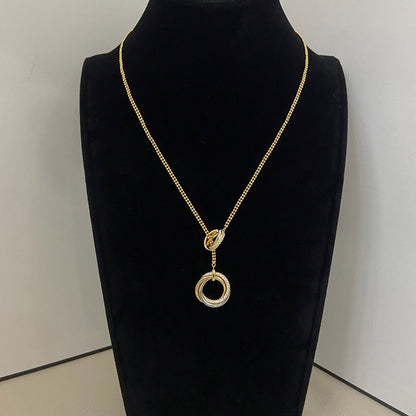 [Amore Jewelry]TRINITY DIAMONDS NECKLACE