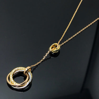 [Amore Jewelry]TRINITY DIAMONDS NECKLACE